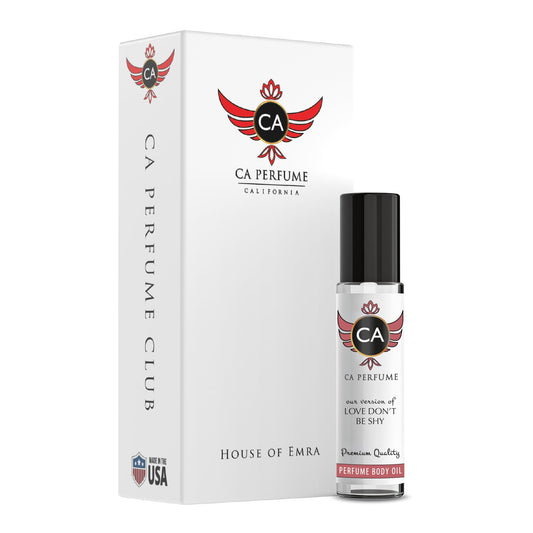 CA Perfume Impression of Love bottle front highlights elegant amber design and premium fragrance.