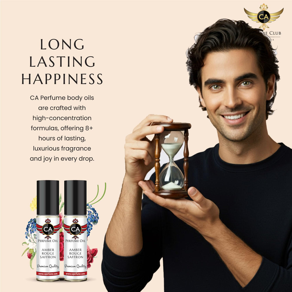 Hand applying the roll-on for precise, alcohol-free fragrance application.