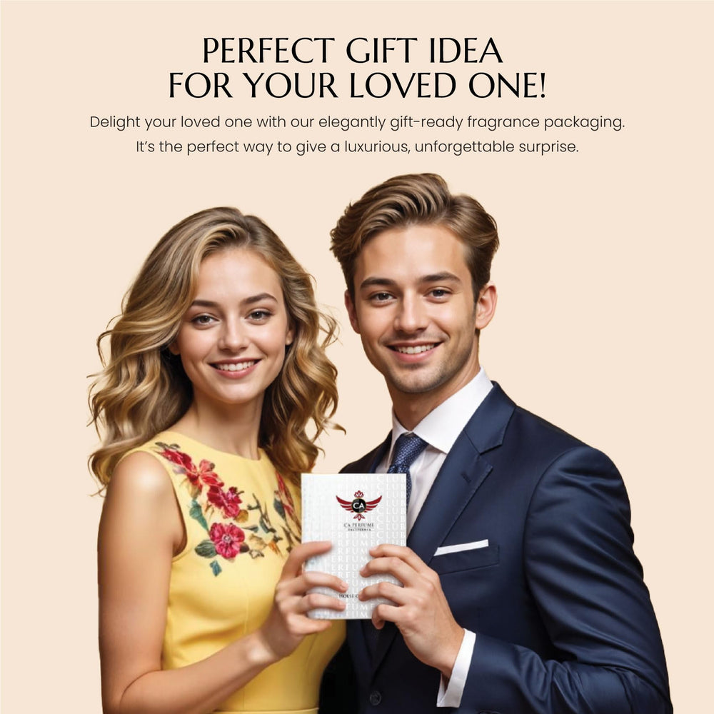 Elegant gift-ready packaging featuring CA Perfume branding.