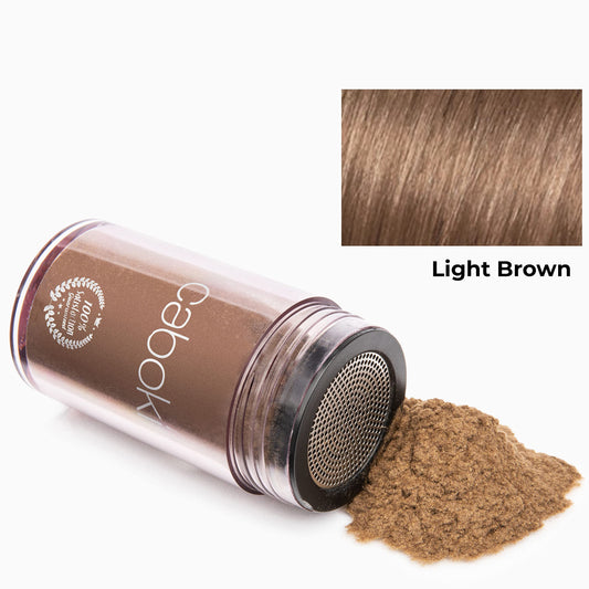 Caboki concealer covers bald spots for a natural look