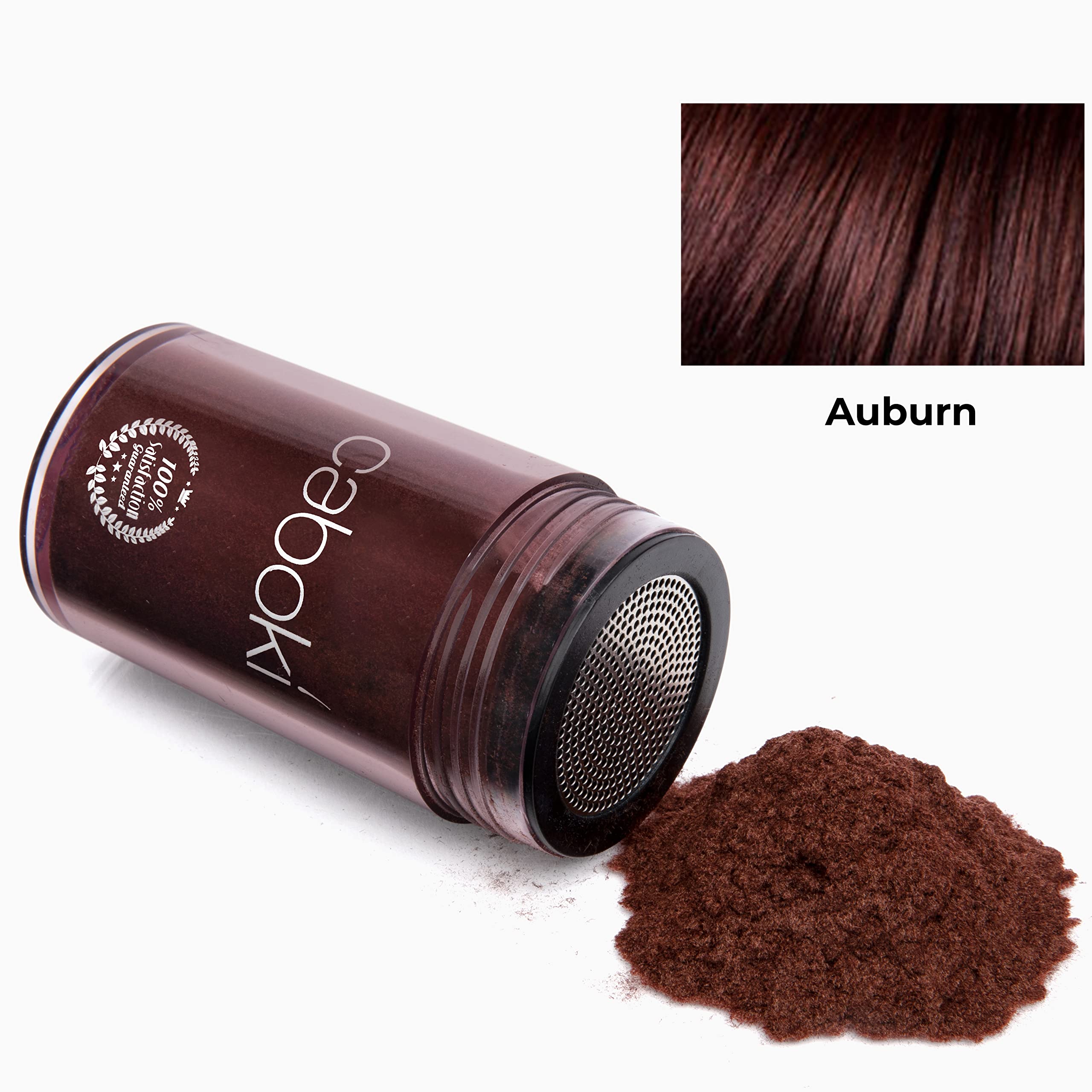 Caboki Auburn front-view highlighting natural blending with hair.