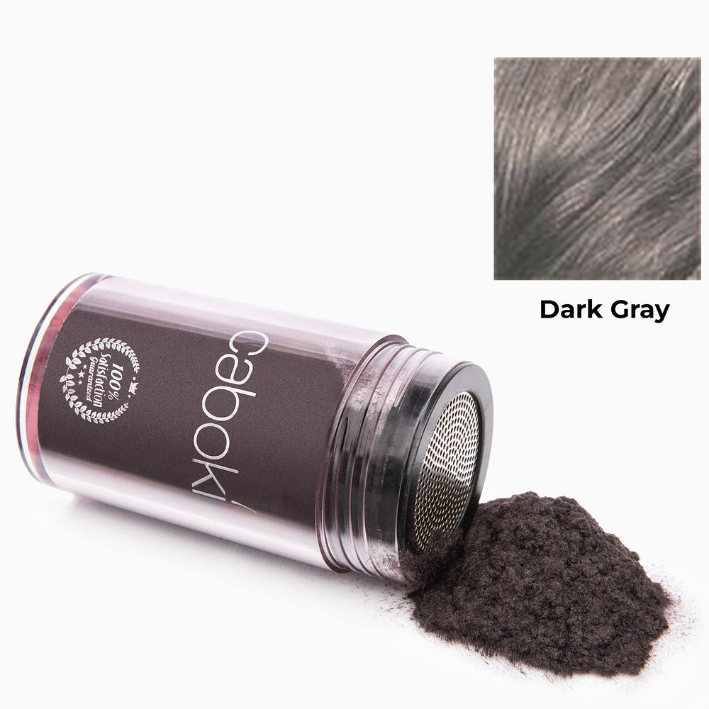 Caboki Hair Loss Concealer dusting application demonstrates easy use and seamless blending.