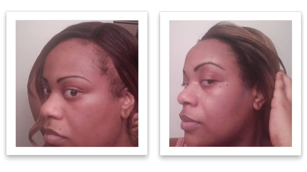 Caboki natural finish with no greasy shine observed.