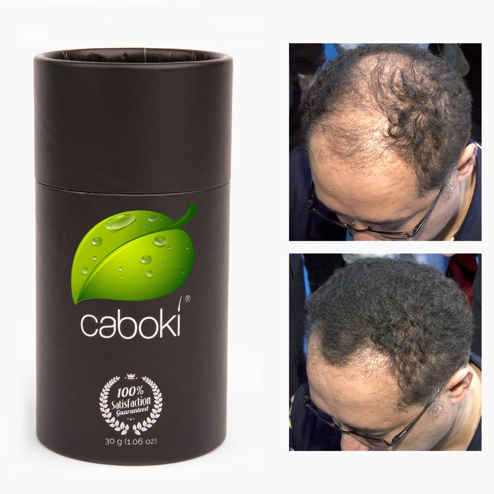 Caboki quick application delivers fast natural-looking coverage.
