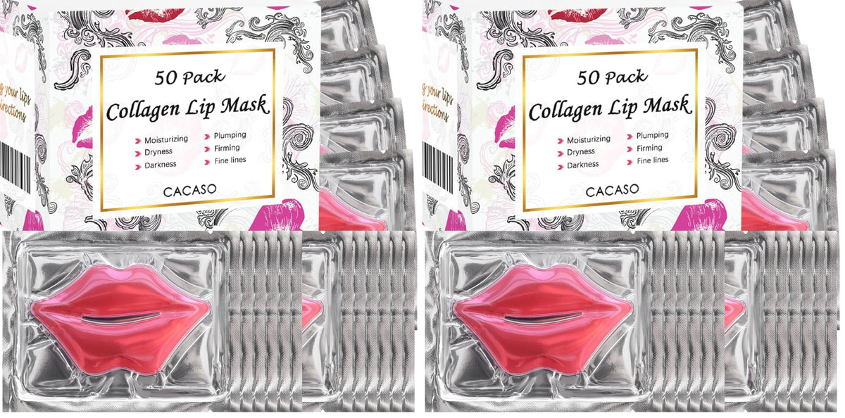 CACASO crystal lip mask rose pink, 50pc per pack, for hydrated lips.