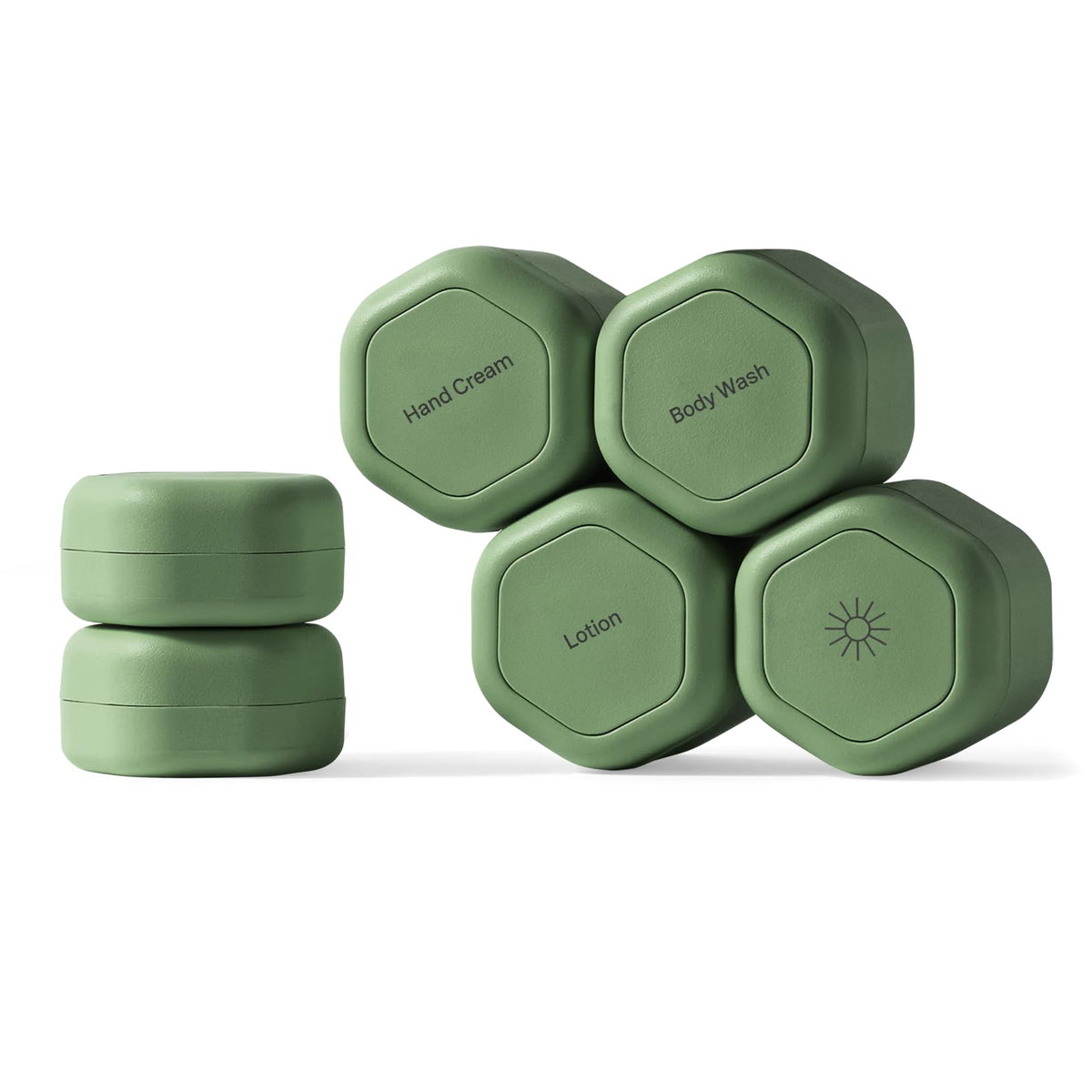 Cadence small capsules for travel, perfect for lotion and cream portions.