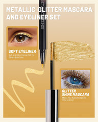 Caedelfly metallic silver mascara brush delivers even coating and added volume.
