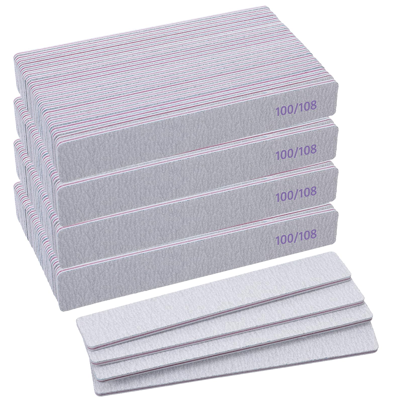 Caeuiciw double-sided nail files 100/180 grit for precise shaping and finishing.