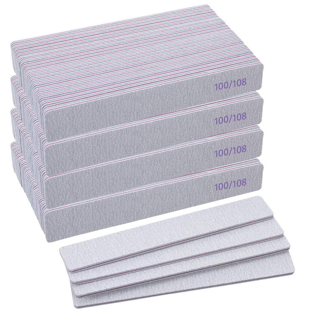 Caeuiciw double-sided nail files 100/180 grit for precise shaping and finishing.