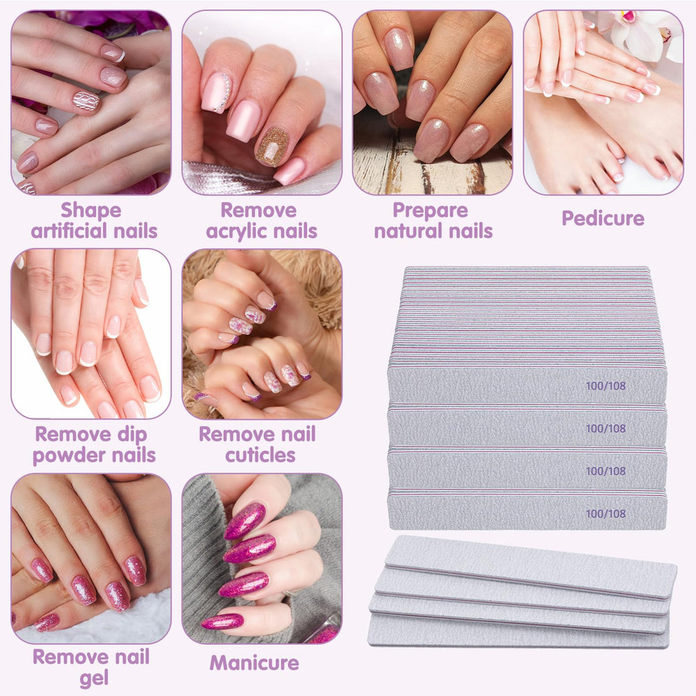Caeuiciw professional-grade emery boards for salon-quality results.