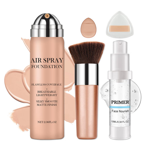 CAHIUYOA airbrush foundation spray bottle delivers even coverage for a smooth base.