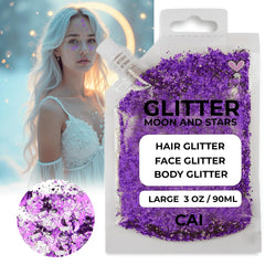 CAI BEAUTY NYC kids and adults glitter gel for party-ready shine