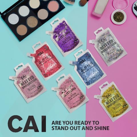 CAI BEAUTY NYC two-pack rose glitter gel for versatile styling