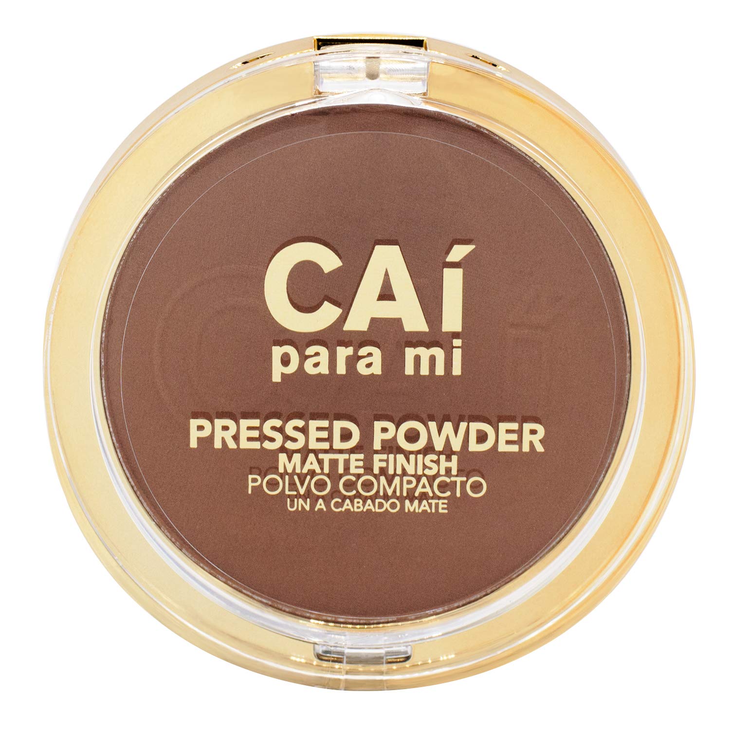 CAI Para Mi pressed powder Mocha compact close-up showing shade and finish