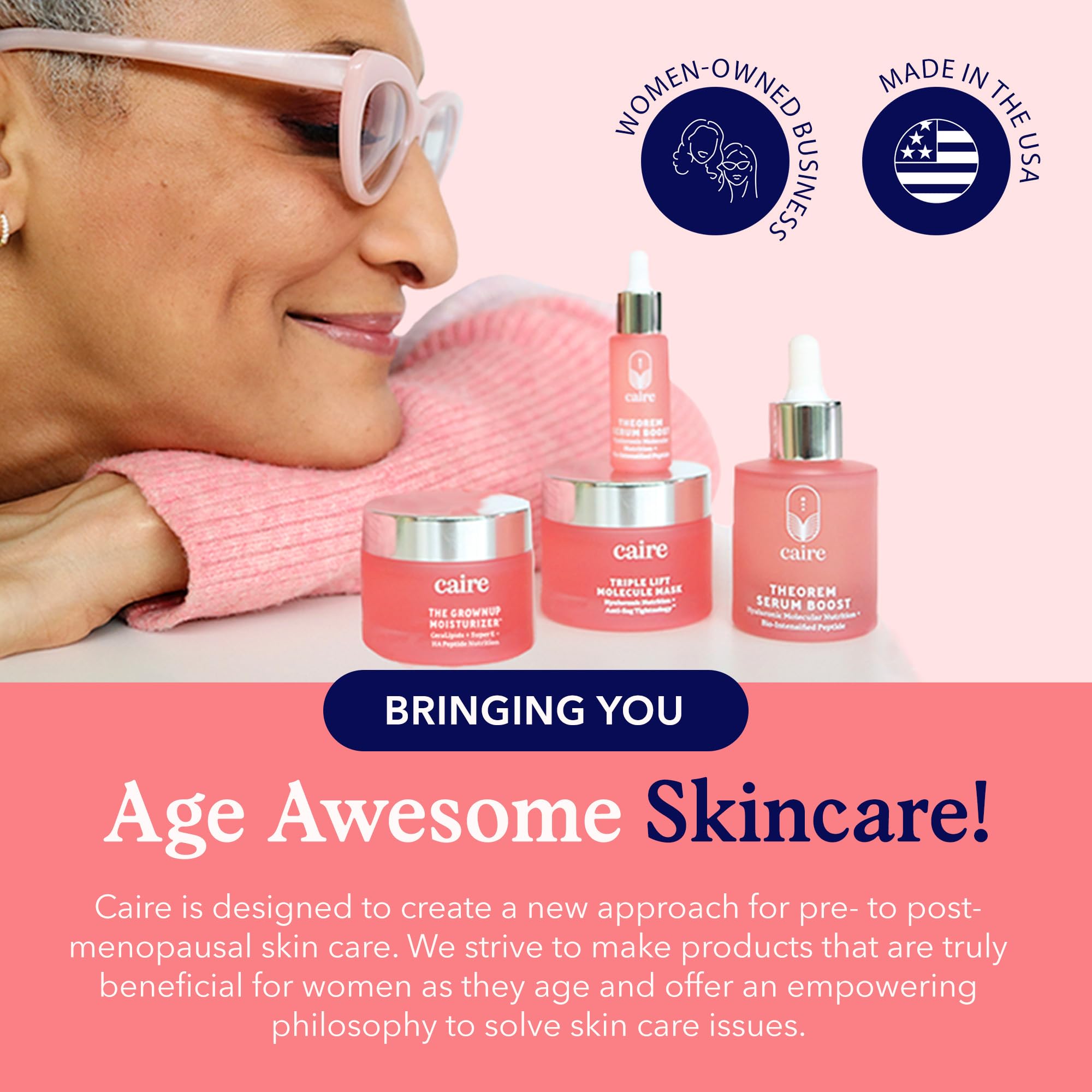 Caire Beauty 40ml packaging shot emphasizes convenient at-home use