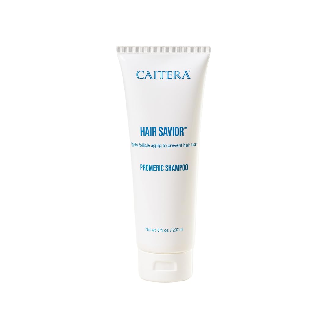 Caitera Hair Savior Promeric Shampoo bottle close-up highlighting volume-boosting formula
