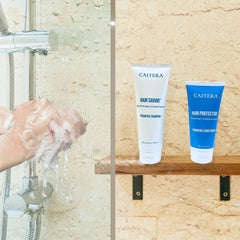 Caitera Promeric bundle packaging highlights color-safe daily care for all hair types