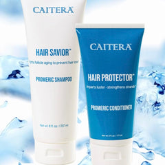 Caitera Promeric shampoo lather close-up with refreshing aroma