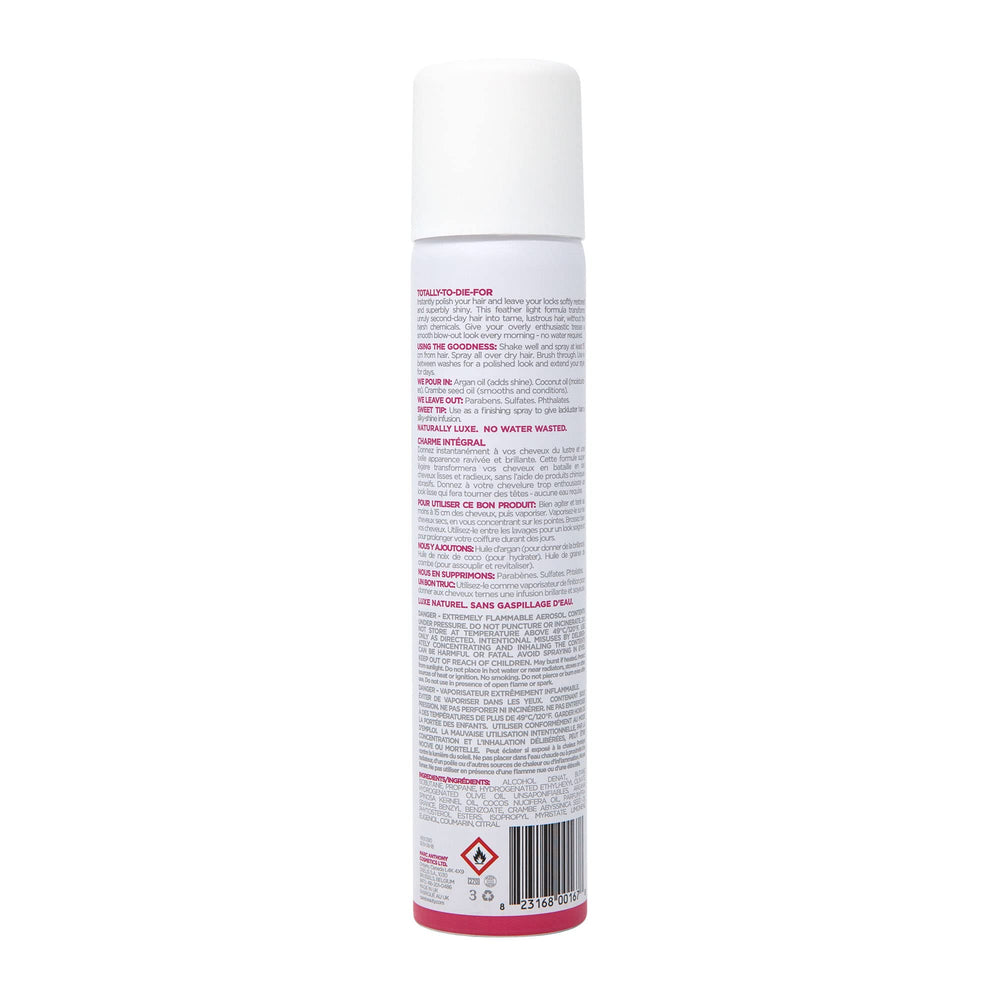 Cake Beauty Cake Locks Smith Dry Conditioner Spray back view to calm frizz and revive texture.