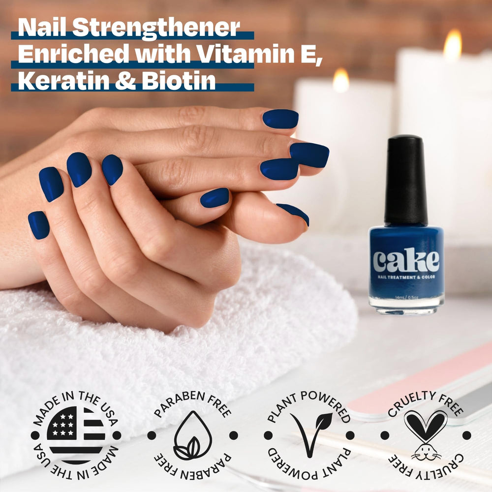 CAKE Nail Anchor Down chip-resistant finish helps nails resist everyday wear.
