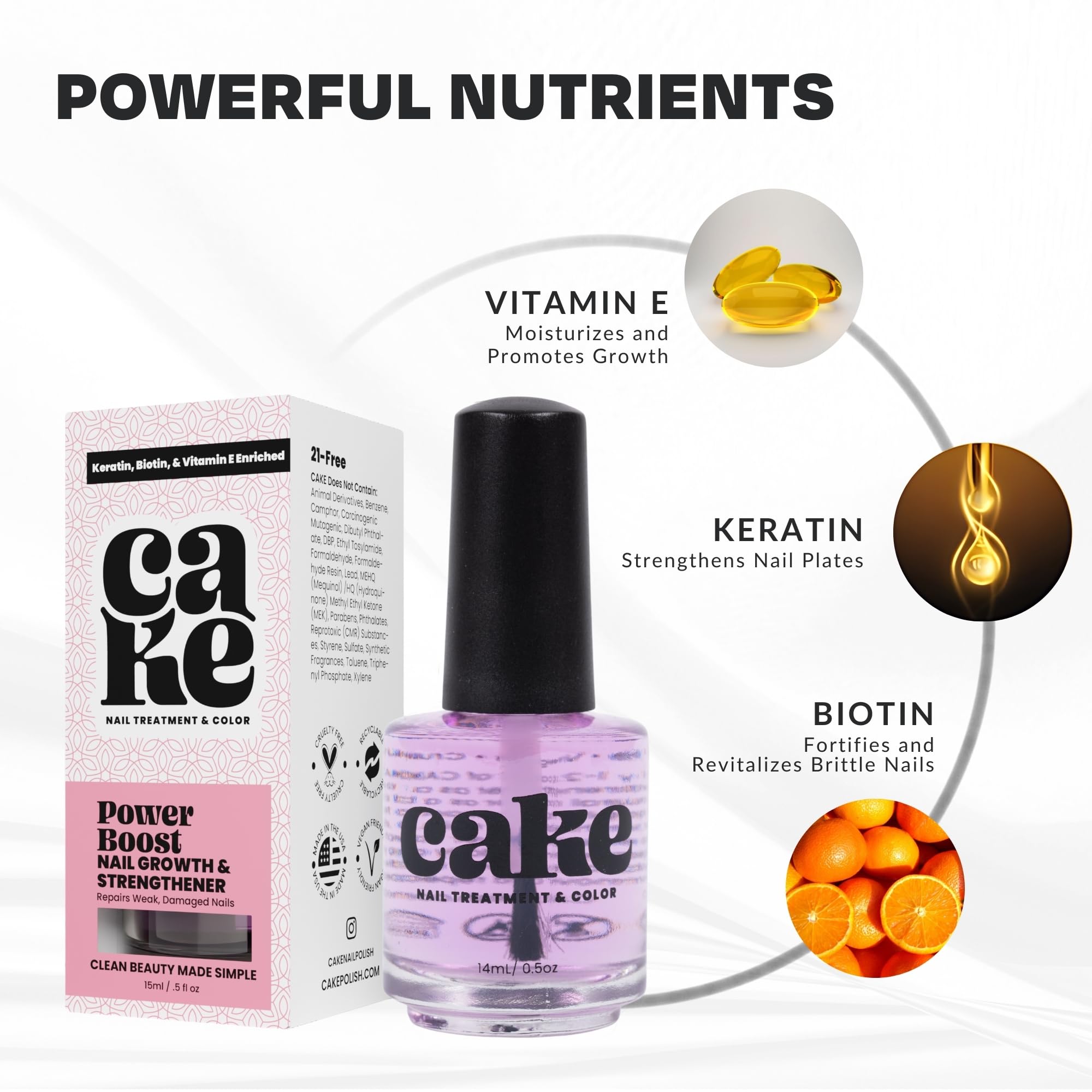 CAKE Power Boost brush application demonstrates base coat use