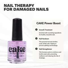 CAKE Power Boost nails after treatment with improved strength
