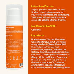 Texture of Cake So-Low Lotion shown for comfortable application.