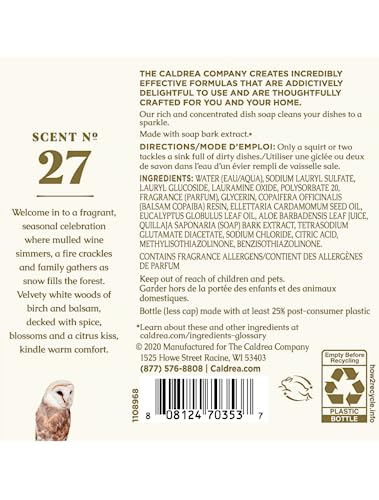 Caldrea Gilded Balsam Birch foaming lather showcases a fragrant cleansing experience.