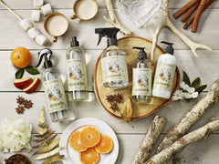 Caldrea Gilded Balsam Birch fragrance profile enhances daily routines.