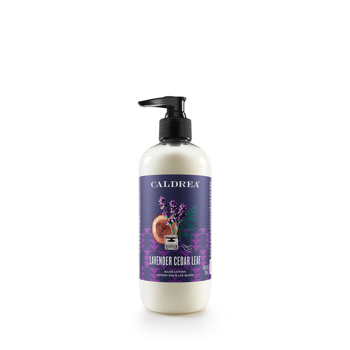 Caldrea Lavender Cedar Leaf Hand Lotion bottle for soft, hydrated hands