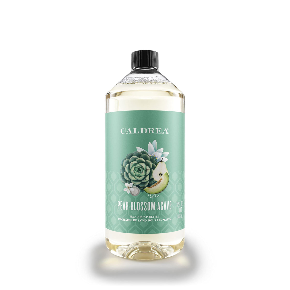 Caldrea Pear Blossom Agave refill bottle ready for eco friendly hand care