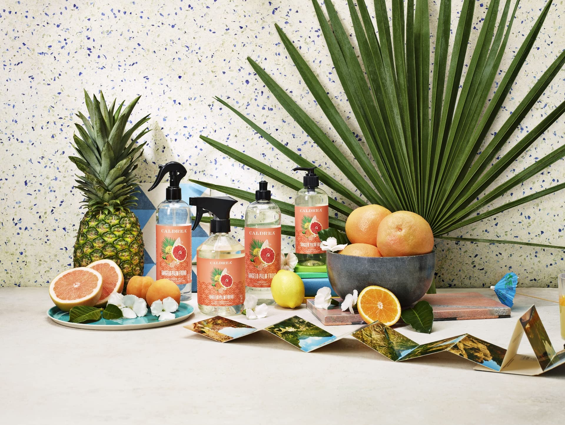 Caldrea Tangelo Palm Frond fragrance note enhancing kitchen and bath use