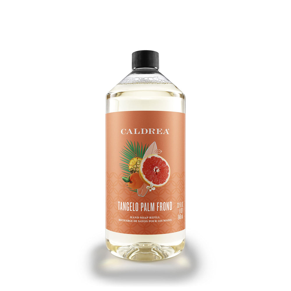 Caldrea Tangelo Palm Frond refill bottle showcasing the 32 oz container for everyday cleansing