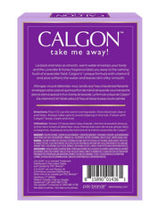 Calgon bath beads dissolving in water release soothing scent and softening feel.