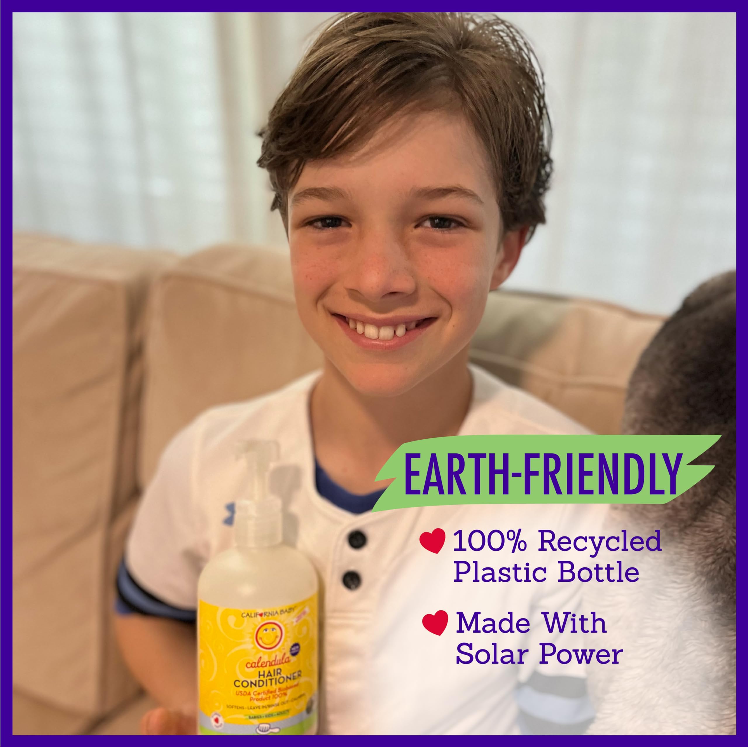 California Baby Calendula Kids Conditioner aloe vera hint for scalp soothing.