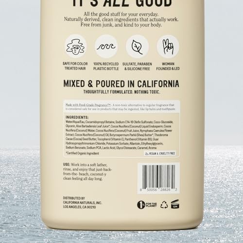 California Naturals Body Wash pump-foam demonstrates a rich, easy-to-apply lather