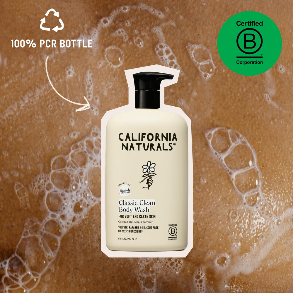 California Naturals Body Wash shea-butter-nourishment emphasizes lasting softness