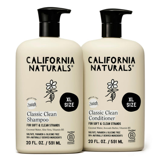 California Naturals coconut shampoo bottle with tropical coconut scent for daily cleansing