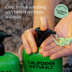 California Naturals color-safe daily care symbol implies healthy shine.