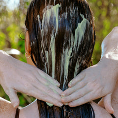 Color-safe formula of California Naturals conditioner for treated hair