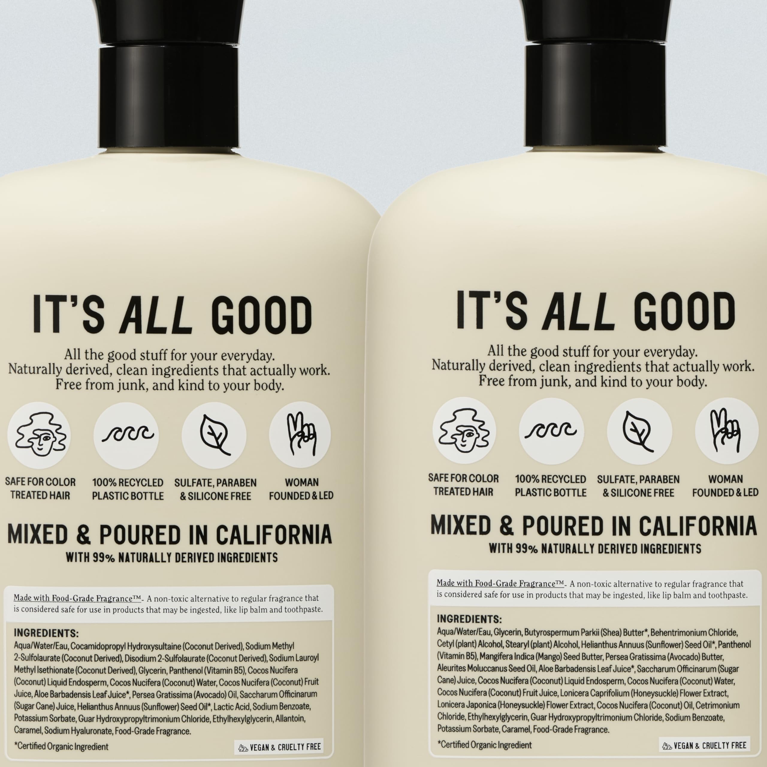 California Naturals conditioner close-up showing creamy, smooth texture