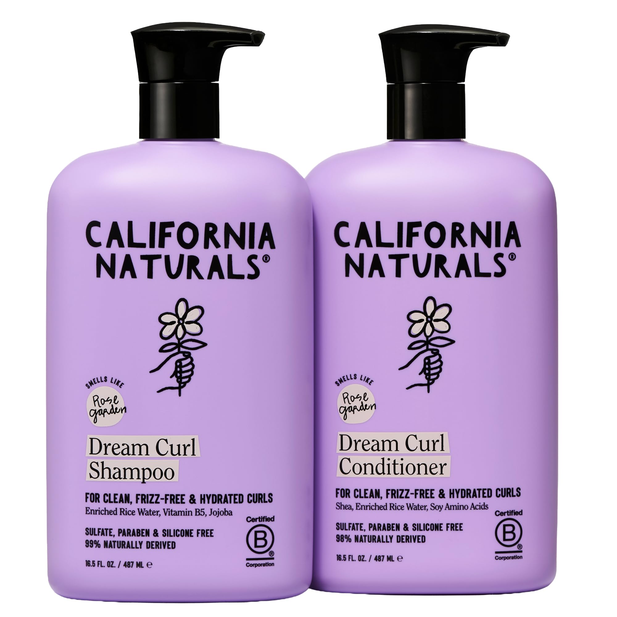 California Naturals Dream Curl Shampoo bottle showing frizz-control for defined curls