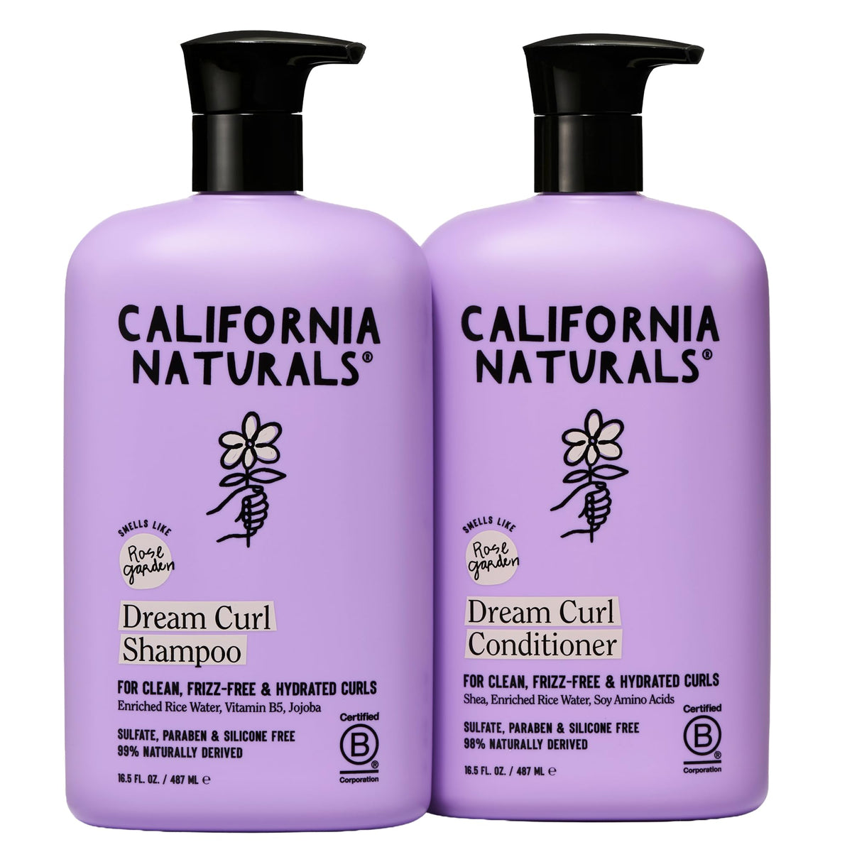 California Naturals Dream Curl Shampoo bottle showing frizz-control for defined curls