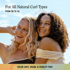 California Naturals Dream Curl shampoo in use with creamy lather on curls