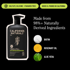 California Naturals Re:GRO texture on hand reveals rich moisture without weighing hair