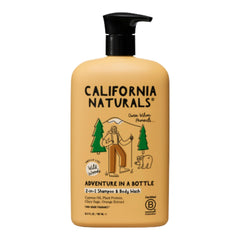 California Naturals Owen Wilson 2 in 1 bottle with wild woods fragrance for a refreshing head-to-toe cleanse.