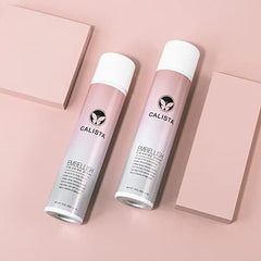 Featherweight hold from Calista Embellish Finishing Spray without stiffness.