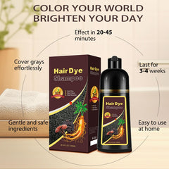 Callmynm Blonde Brown Hair Dye Shampoo color result shows vibrant, natural-looking shade.