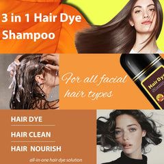 Callmynm Blonde Brown Hair Dye Shampoo shine after wash with healthy luster.