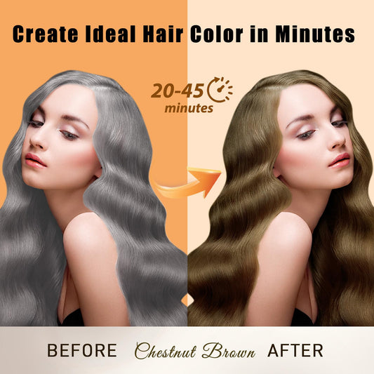 Callmynm Hair Dye Shampoo 3-in-1 rich lather for cleansing and color result.